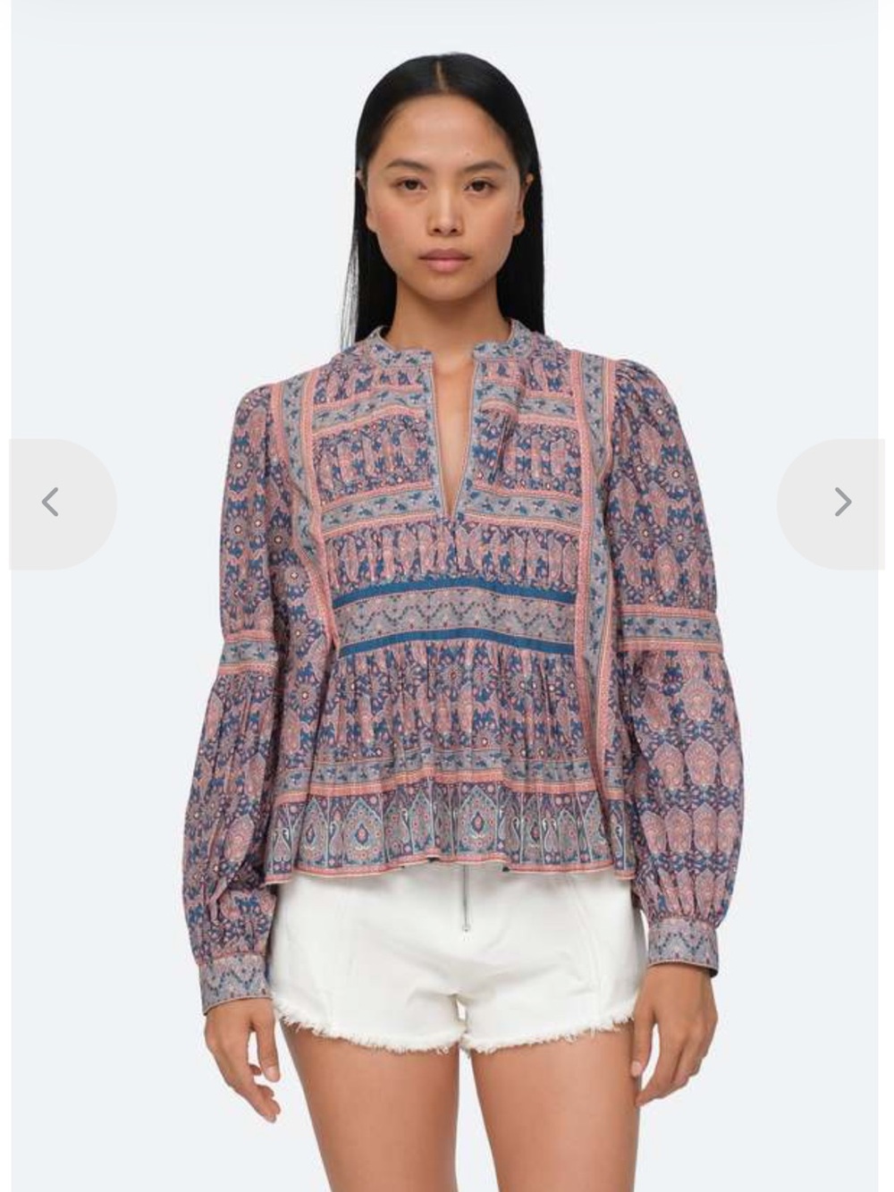 Sea NY Parker Print Top